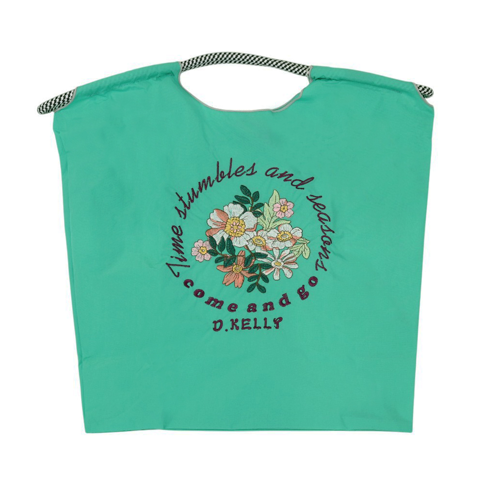 刺繍 エコバッグ トートバッグ 折りたたみ 肩掛け 巾着 生活防水 コンパクト 軽量 おしゃれ ショッピングバッグ レジ袋【ecobag】【ハナイズムジャパン】 |  | 13