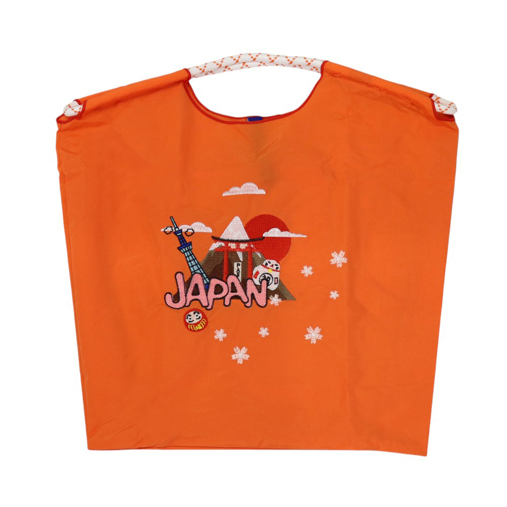 刺繍 エコバッグ トートバッグ 折りたたみ 肩掛け 巾着 生活防水 コンパクト 軽量 おしゃれ ショッピングバッグ レジ袋【ecobag】【ハナイズムジャパン】 |  | 30