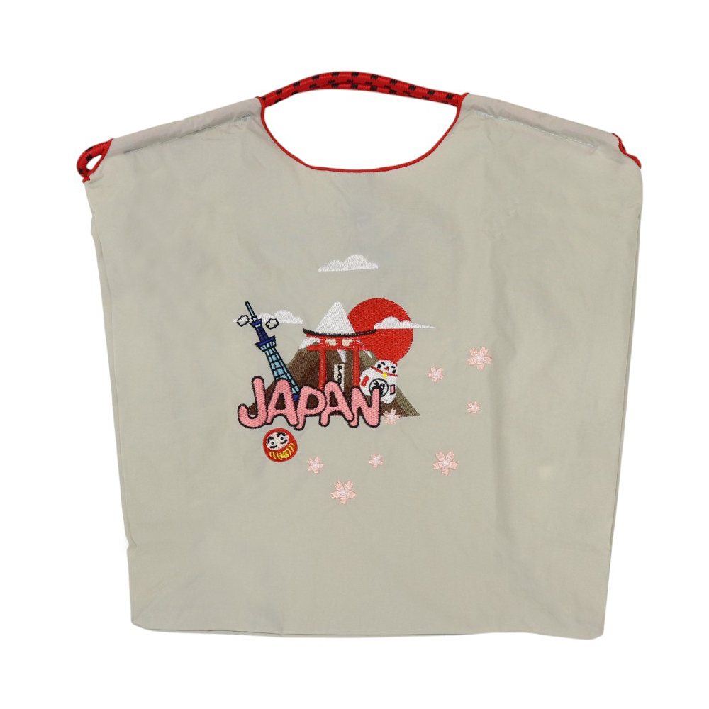 刺繍 エコバッグ トートバッグ 折りたたみ 肩掛け 巾着 生活防水 コンパクト 軽量 おしゃれ ショッピングバッグ レジ袋【ecobag】【ハナイズムジャパン】 |  | 31