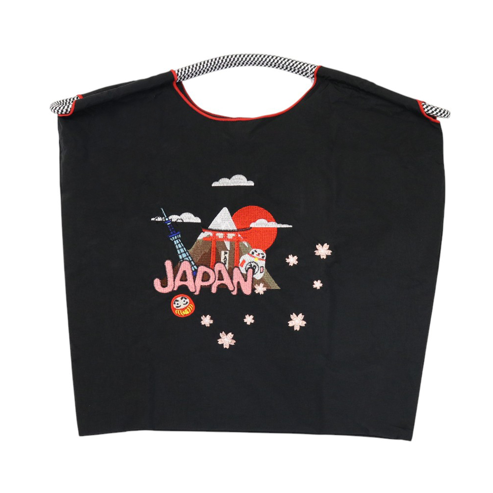 刺繍 エコバッグ トートバッグ 折りたたみ 肩掛け 巾着 生活防水 コンパクト 軽量 おしゃれ ショッピングバッグ レジ袋【ecobag】【ハナイズムジャパン】 |  | 32