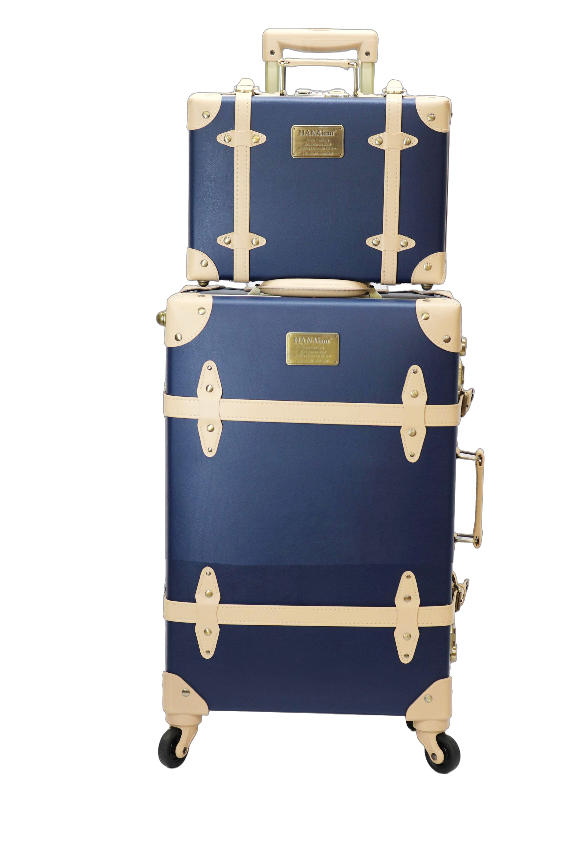 HANAism ミニトランク付き スーツケース Lサイズ 軽量 キャリーケース