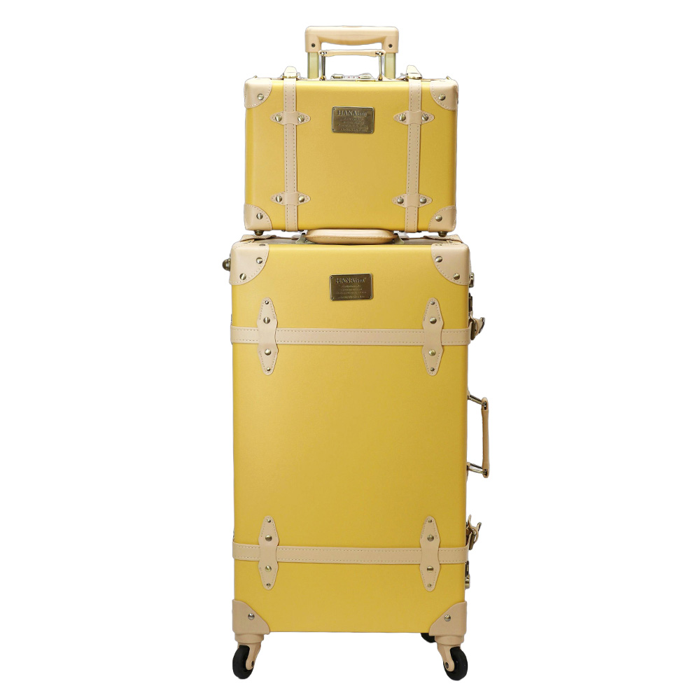 HANAism ミニトランク付き スーツケース LLサイズ 軽量 キャリーケース