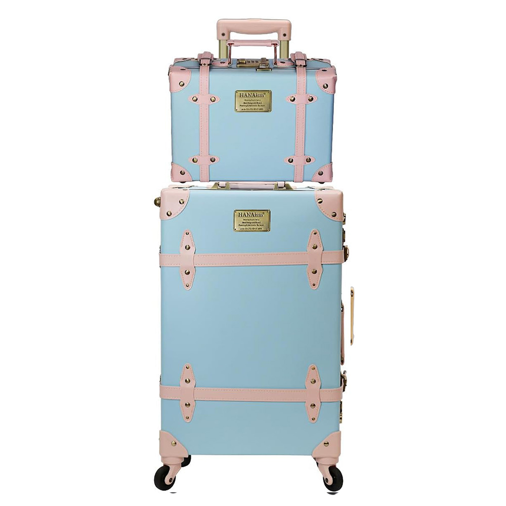 HANAism ミニトランク付き スーツケース LLサイズ 軽量 キャリーケース