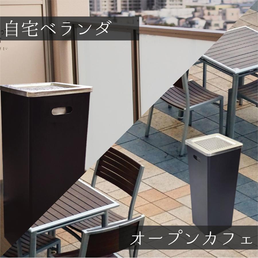 灰皿 スタンド 屋外 吸い殻入れ タバコ 蓋付き 業務用 オフィス 工事
