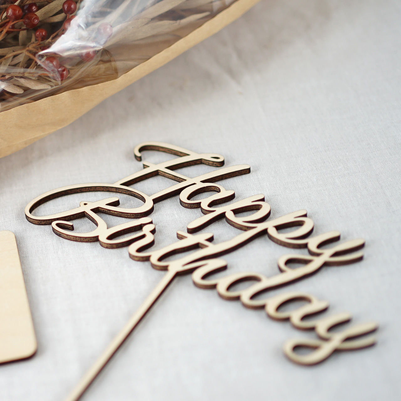 ケーキトッパー Happy Birthday ハッピーバースデー 英語 誕生日