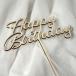 ケーキトッパー Happy Birthday ハッピーバースデー 英語 誕生日 バースデーフォト1歳 2歳 3歳 木製 2行 2段 おしゃれ かわいい 誕生日ケーキ kt0002 関連画像3