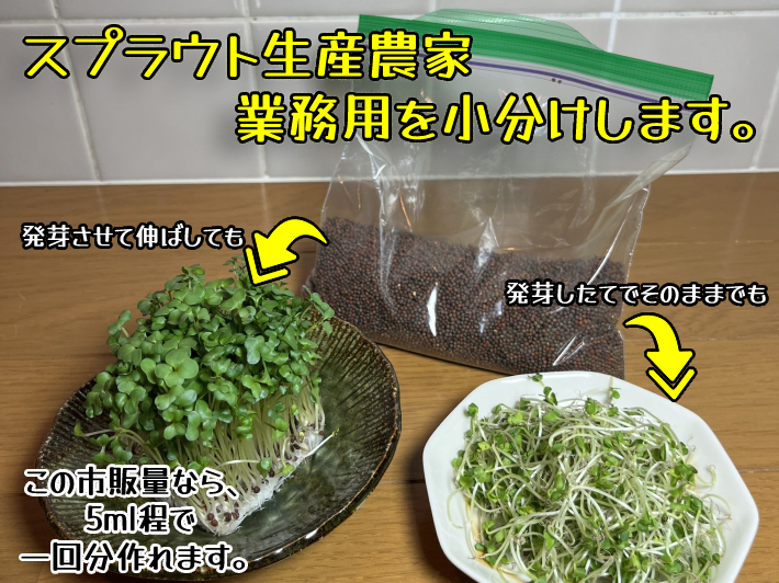 ブロッコリー スプラウト タネ 種 ミニパック 栽培 業務用小分け 100ml 花粉症対策にも Zzz Gfp Blocoriginalmini イングの森 花 苗 球根 育て方 通販 Yahoo ショッピング