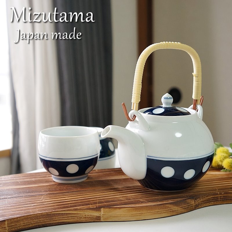 波佐見焼 有田焼 丸土瓶 4号 新水玉 副千製陶所 茶器 日本製 肥前吉田