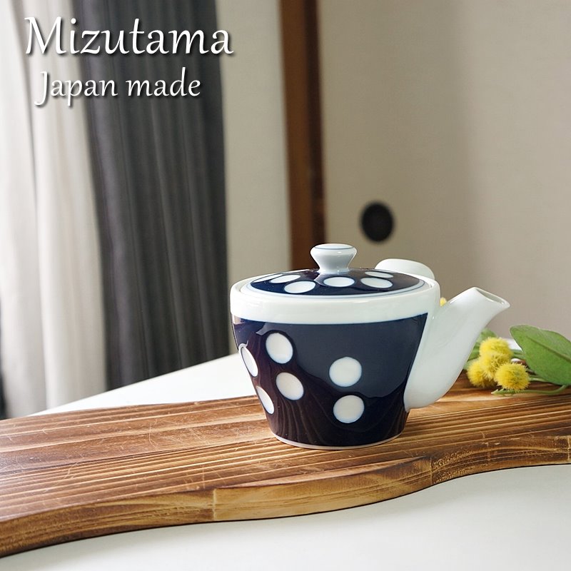 波佐見焼 有田焼 急須 4号 水玉 副千製陶所 茶器 日本製 肥前吉田焼