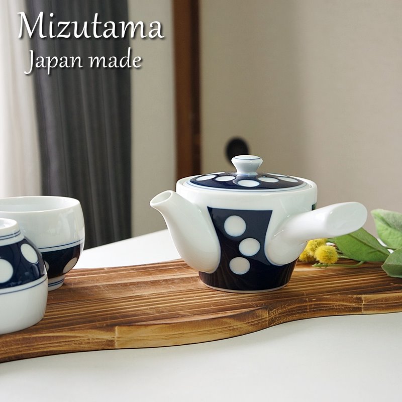波佐見焼 有田焼 急須 4号 水玉 副千製陶所 茶器 日本製 肥前吉田焼