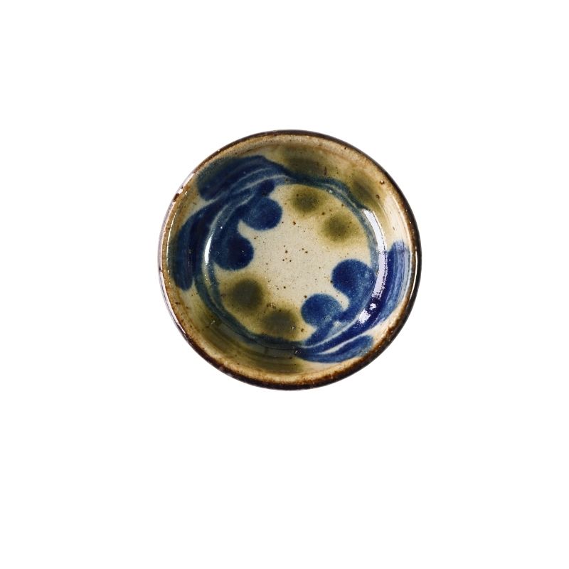 やちむん 皿 3寸皿 小皿 陶芸こまがた デイゴ柄 豆皿 焼き物 やちむん