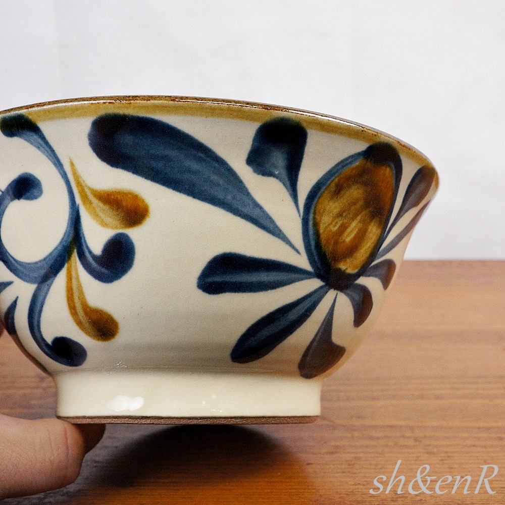 やちむん どんぶり そばマカイ 6寸マカイ 唐草 陶眞窯 丼 そば丼 沖縄