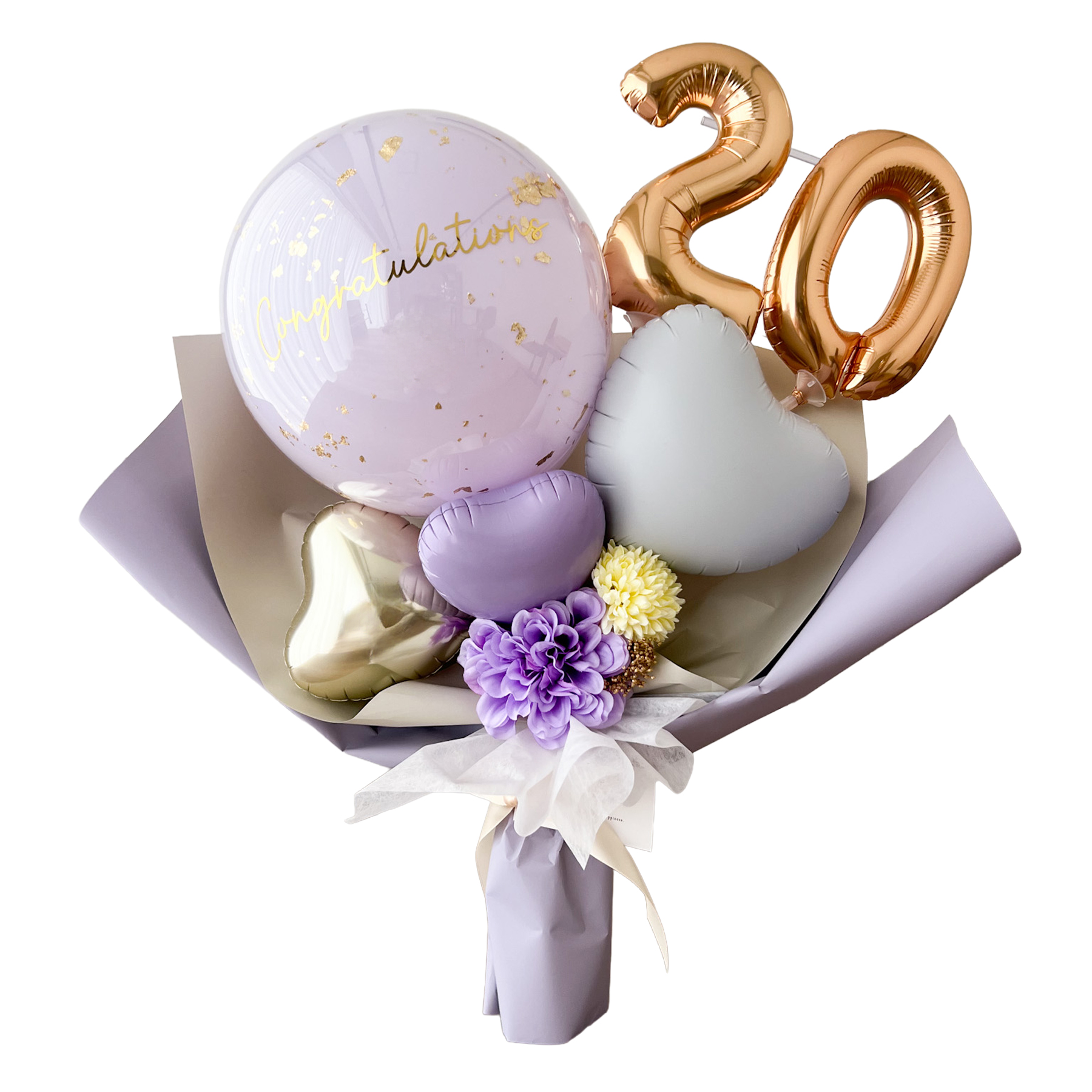 party shop Hanamei 二十歳 お祝い バルーン ブーケ バルーンギフト