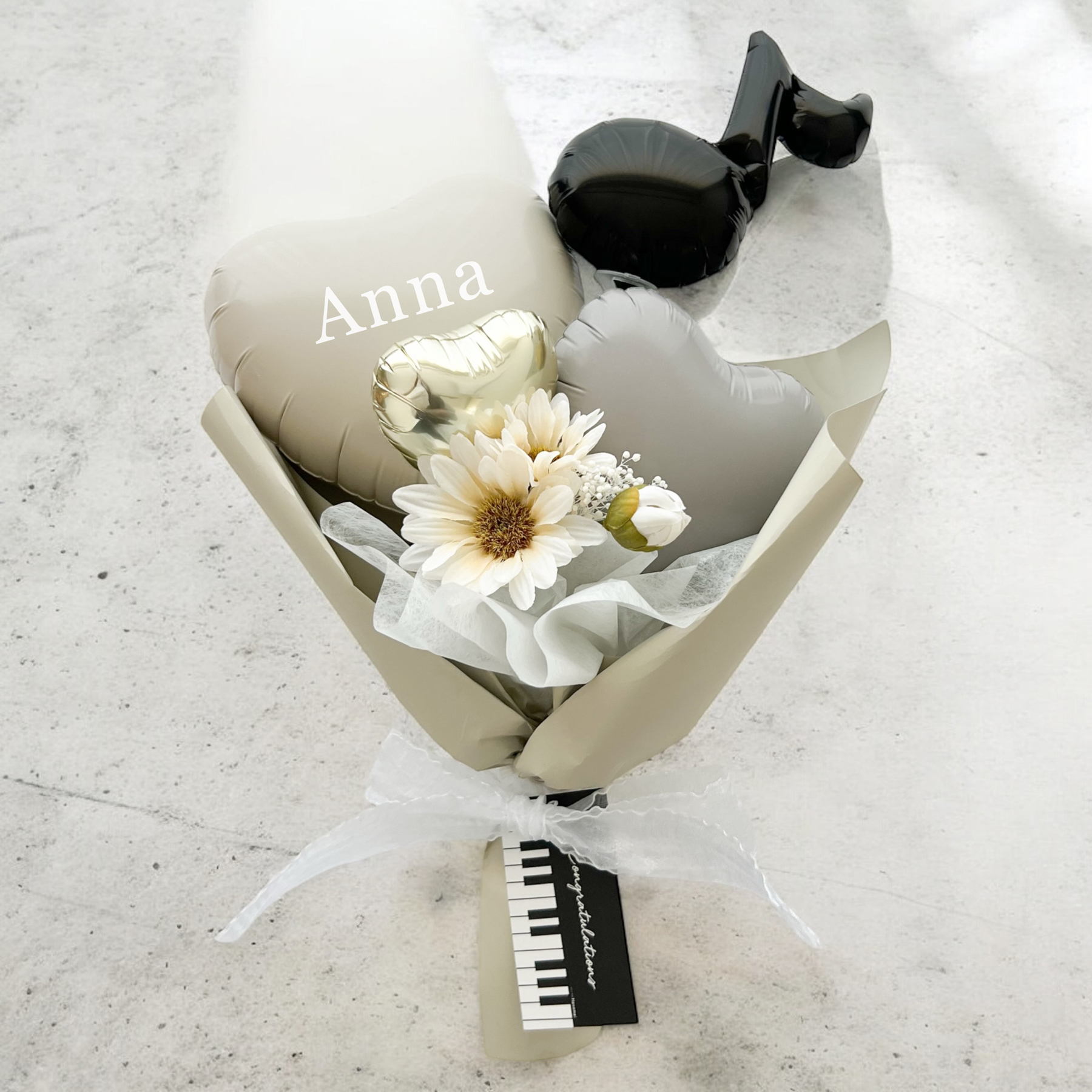 party shop Hanamei バルーン ブーケ メロディー 名入れ バルーン