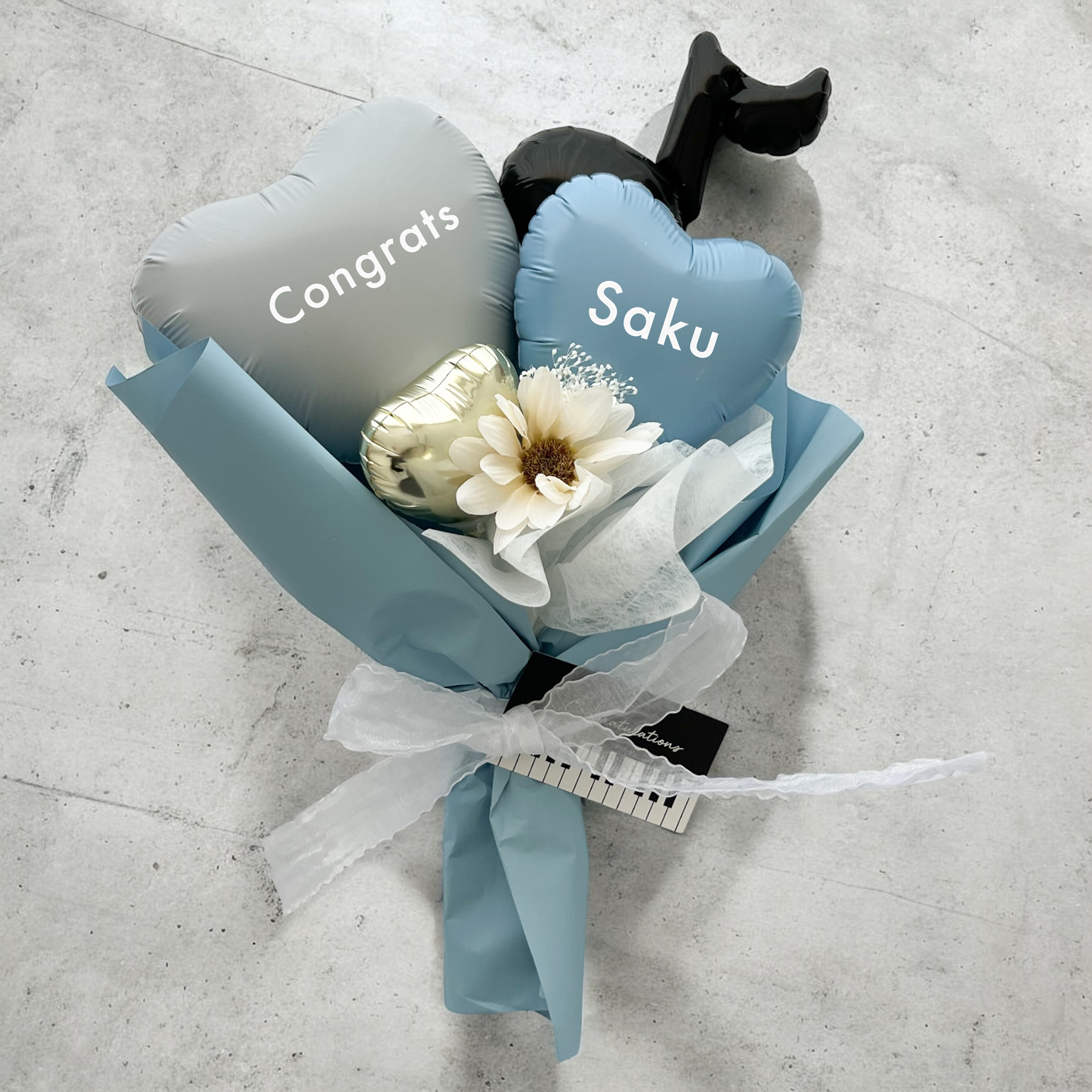 party shop Hanamei バルーン ブーケ メロディー 名入れ バルーン