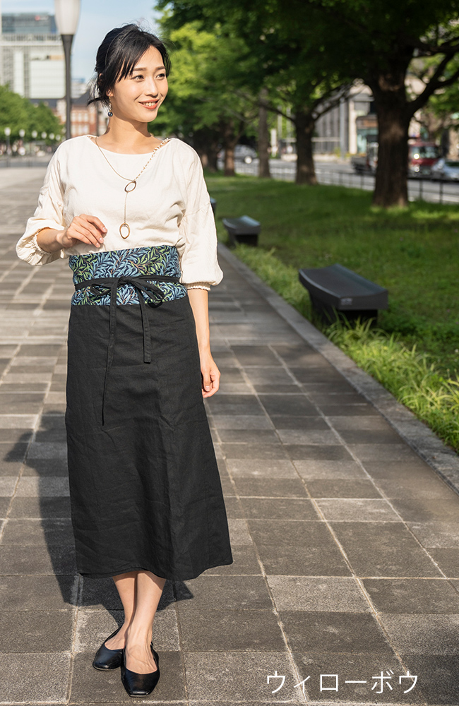 巻きスカート 巻スカート ラップスカート カフェエプロン 夏用