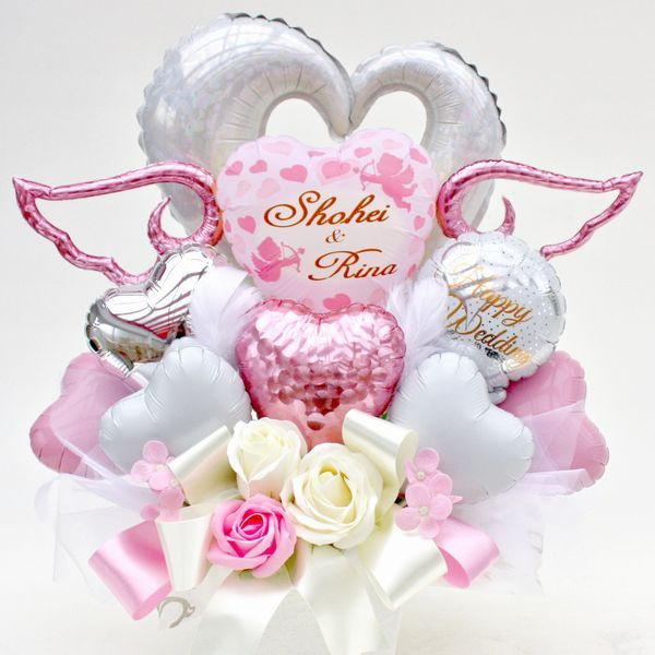 ソープフラワー 祝電 結婚式 電報 バルーン フラワー ギフト 開店祝い お誕生日 記念日 造花