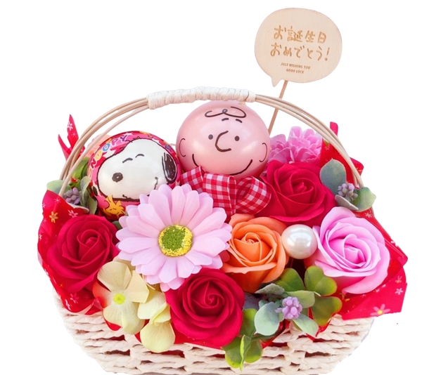 ソープフラワー スヌーピー お誕生日 結婚式 プレゼント ソープフラワー スヌーピー お誕生日 結婚式 プレゼント