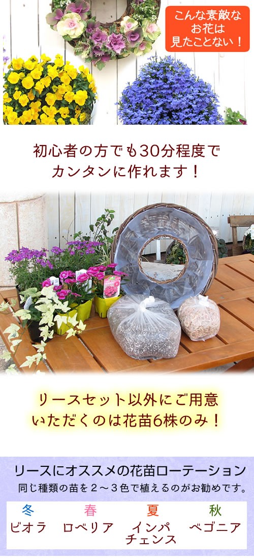 リースと苗・お花は癒し*・*:.。..様 リクエスト 2点 まとめ商品-