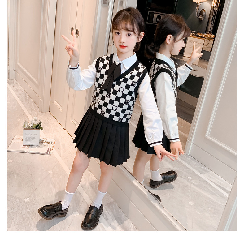 入学式 パンツスーツ 女の子 フォーマルスーツ 韓国 子供服 3点セット
