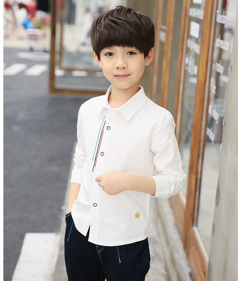 キッズシャツ 男の子 ワイシャツ 春 スーツシャツ Ｙシャツ 子供服 長袖 入学式 卒業式 発表会 披露宴 男の子 :xhc5:花の海ストア - 通販  - Yahoo!ショッピング