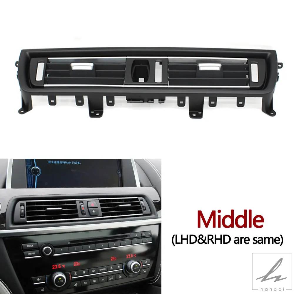 LHD RHD 車フロントリアエアコン ACベントグリルアウトレットパネル BMW 6シリーズ F06 F12 F13 630 635 640 645 650 64229197484用 部品 カスタムパーツ