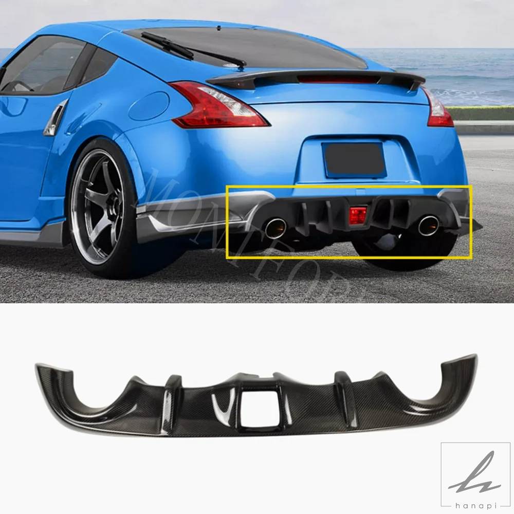 並行輸入品】 370Z Z34 カーボン/FRP リアバンパースポイラー