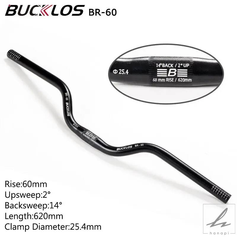 並行輸入品】 BUCKLOS MTBハンドルバー 580/620/720/780MM
