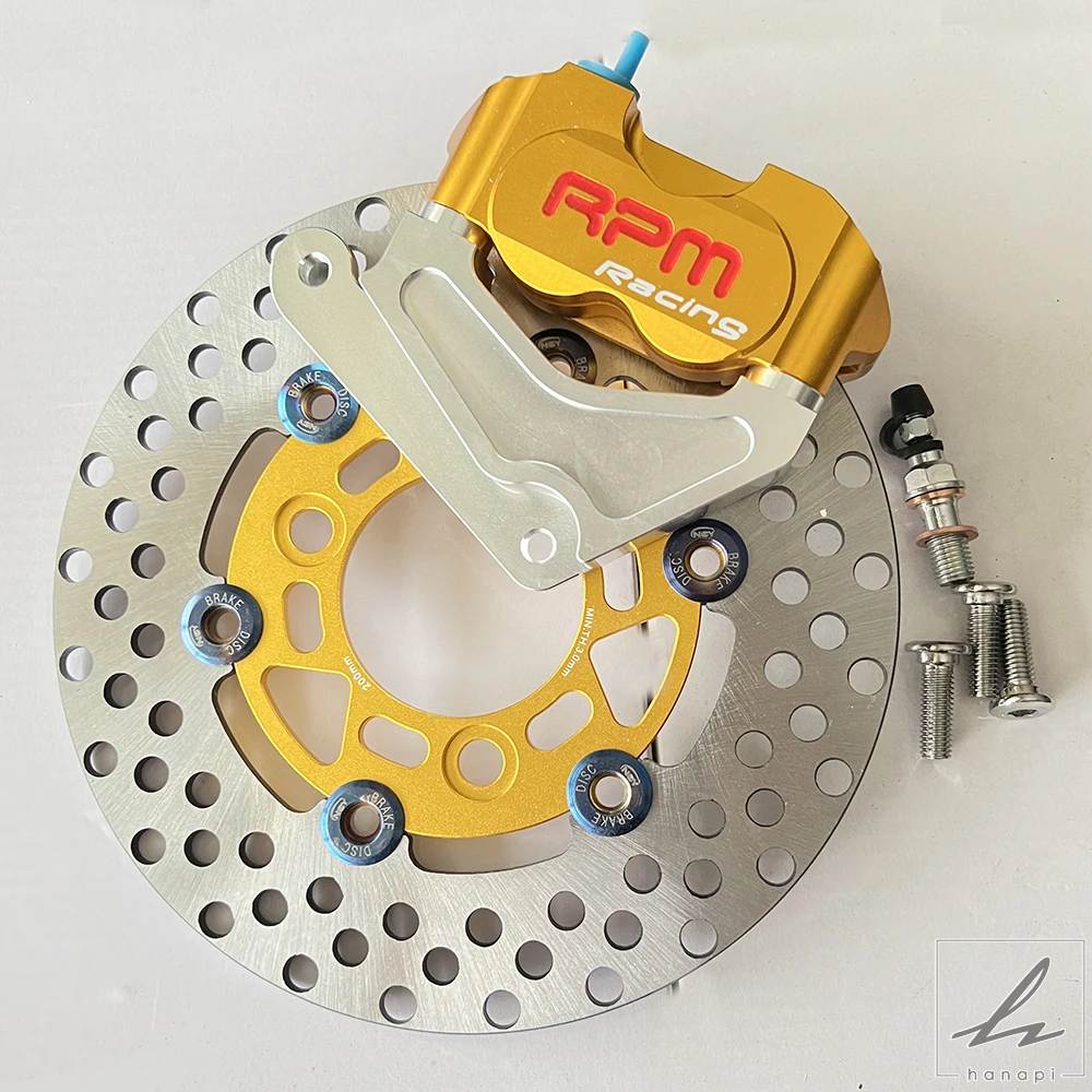 並行輸入品】 200MM バイク用ブレーキキャリパー ディスクセット
