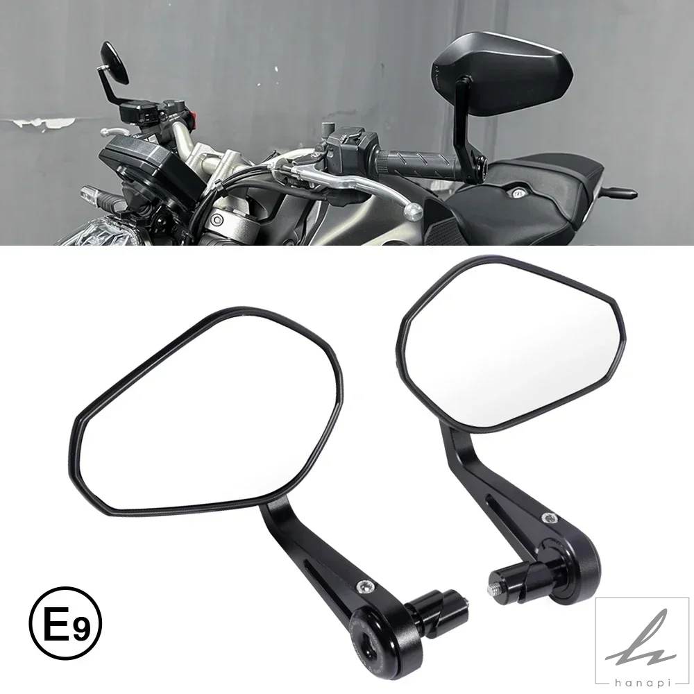 ハンドルバーエンドミラー HONDA CB650R CB 650F 500F 300R 250R 1000R CB750 HORNET 750 オートバイサイドバーエンドバックミラー E9 部品 カスタムパーツ | ブランド登録なし | 01