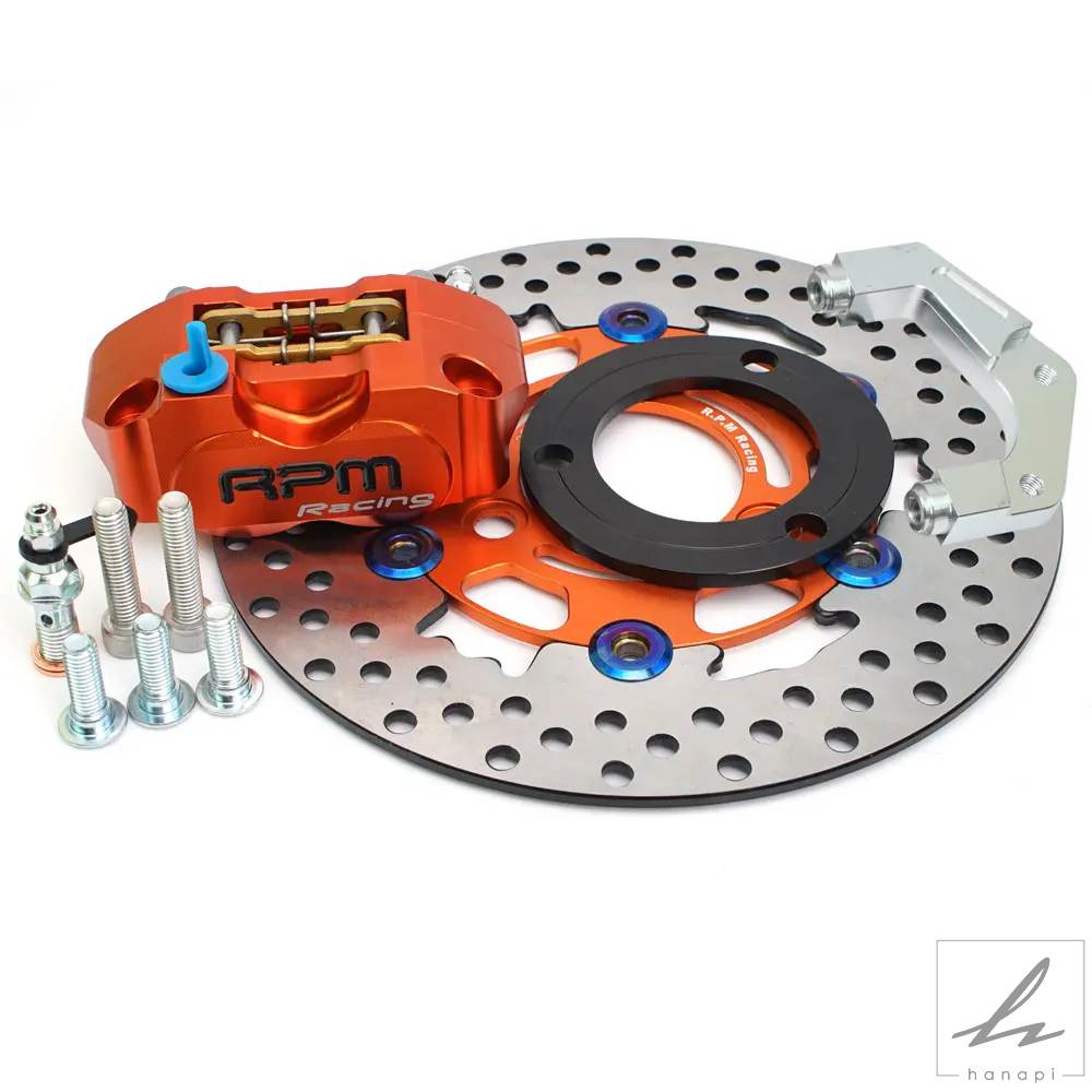 並行輸入品】 220MM ブレーキディスクローター 3穴キャリパーセット