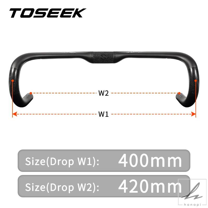 TOSEEK ZXB-TWO 自転車カーボンロードハンドルバー 400/420