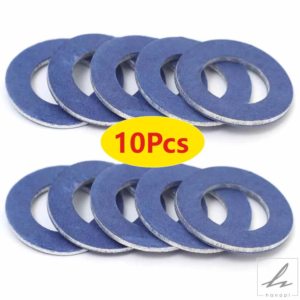 ぶーこ 並行輸入品】 12MM オイルパンガスケット アルミ製 ネジガスケット