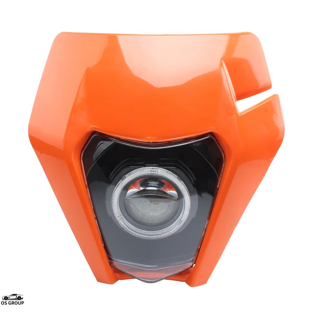 sickmotos KTM EXC ヘッドライト イカリング モタード 並行輸入品 エンデューロ ヘッドライト バイク LED マスク イカリング