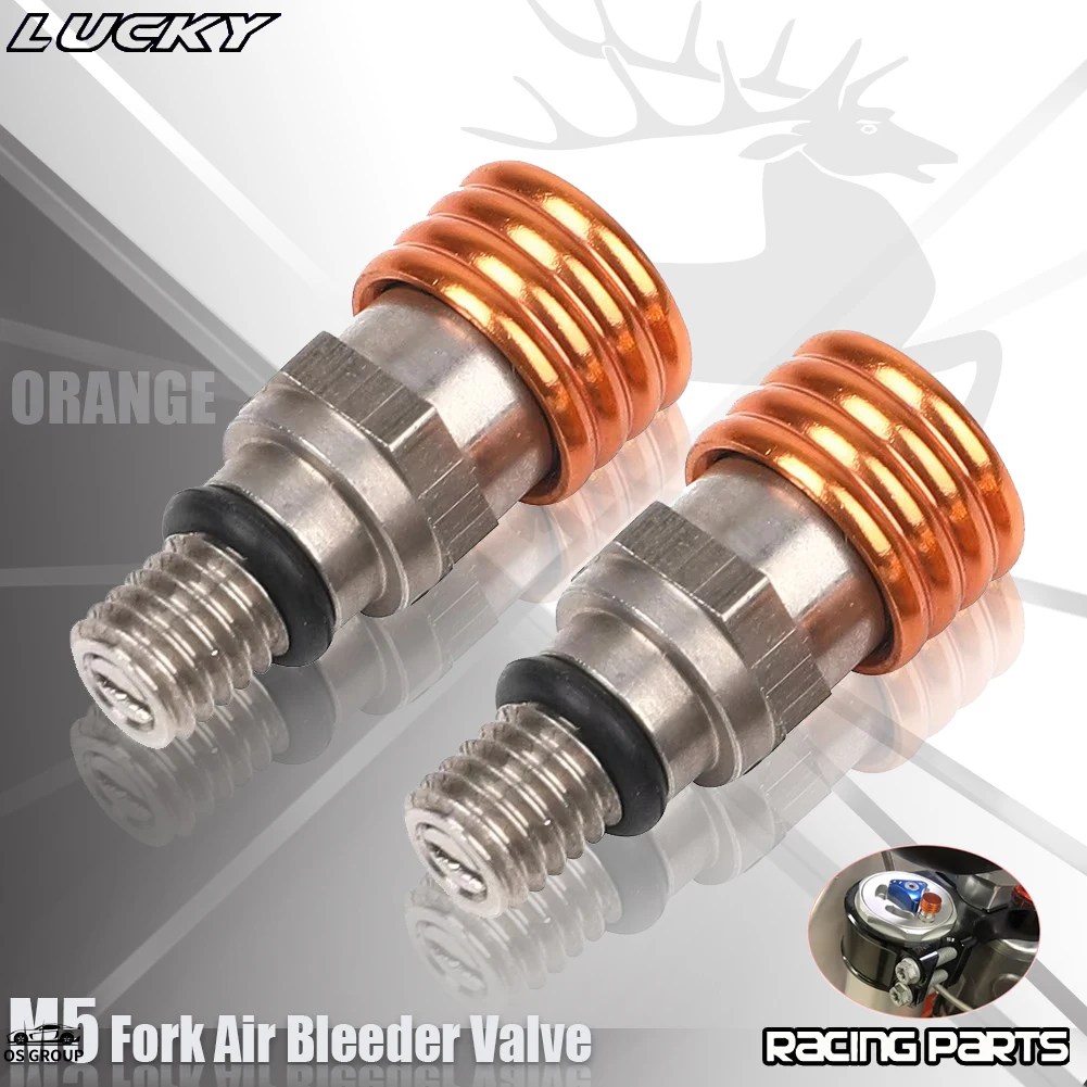 並行輸入品】 M5 スクリュー フロント フォーク エアー Bleeder Relief