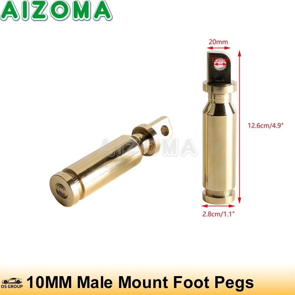 並行輸入品 汎用 1 インチハンドル バー グリップ レトロ Brass バイク