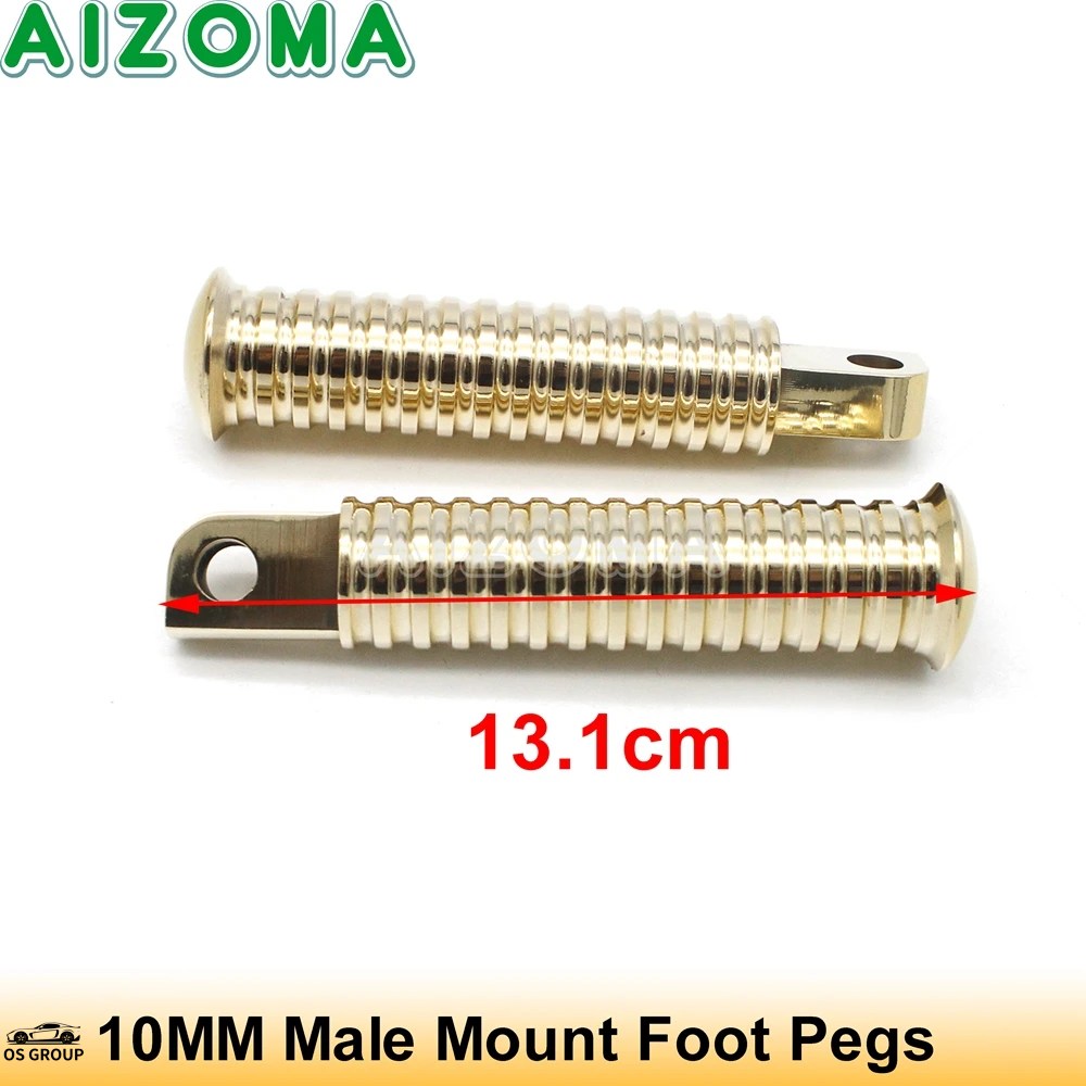 並行輸入品 汎用 1 インチハンドル バー グリップ レトロ Brass バイク
