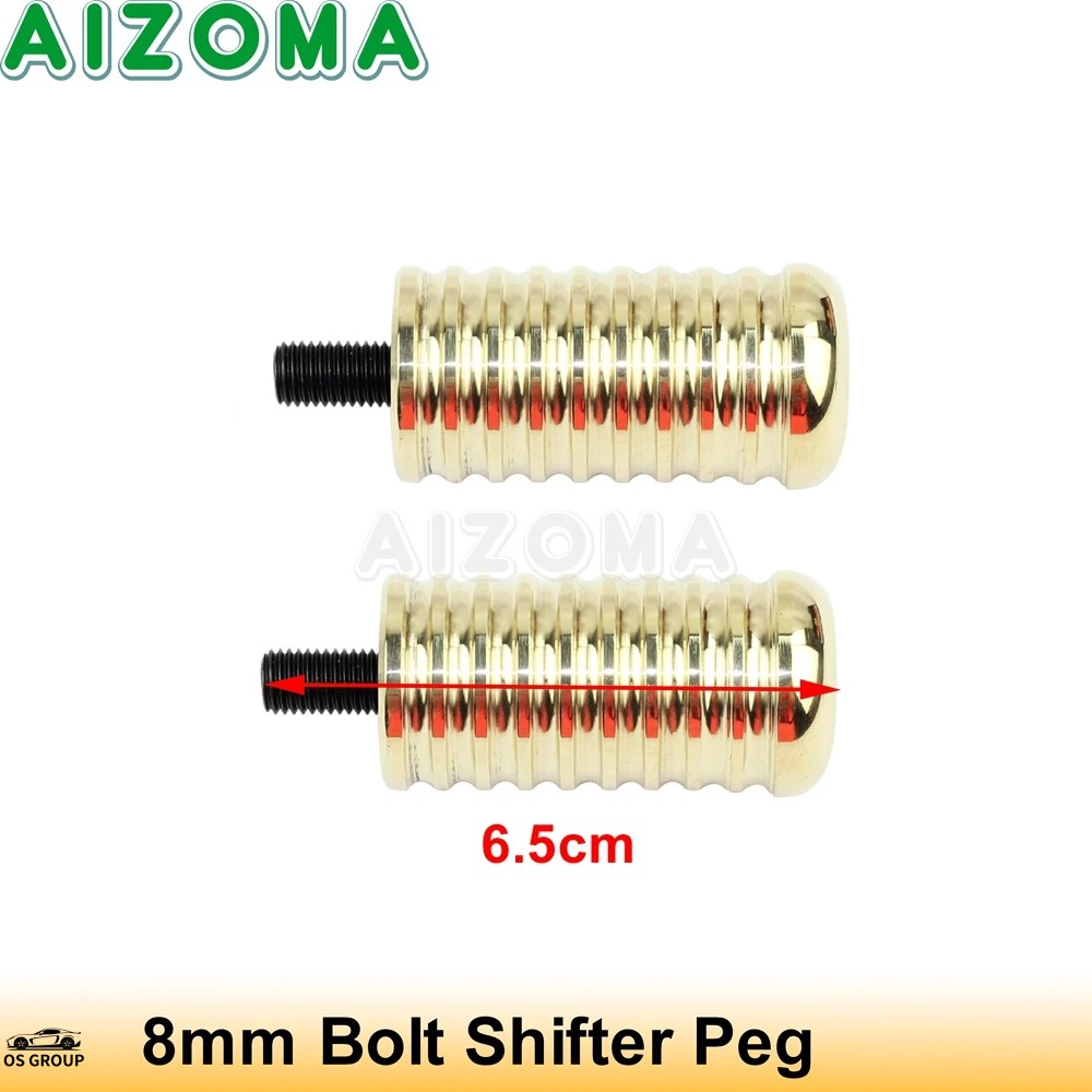 並行輸入品 汎用 1 インチハンドル バー グリップ レトロ Brass バイク