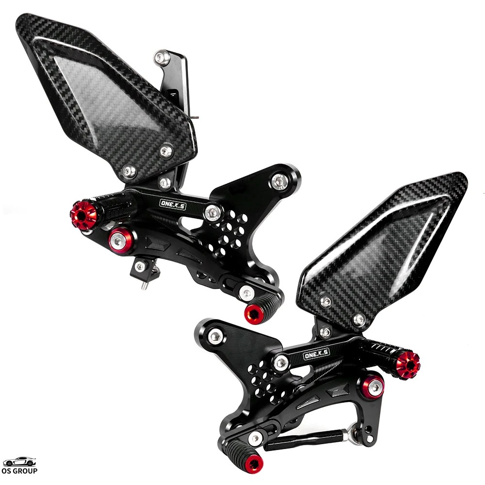 並行輸入品 ZX-4R ZX-4RR バイク 調整可 フット レスト リアセット