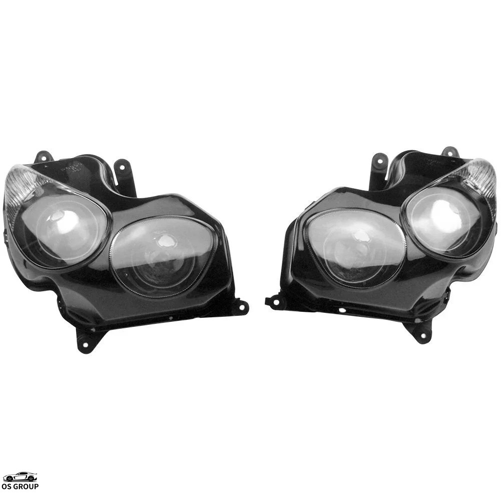 【並行輸入品】 バイク フロント ヘッドライト ランプ アセンブリ カワサキ ニンジャ ZX-14R 2006年 2007年 2008年 2009年 2010年 2011年 クリア レンズ カスタの画像