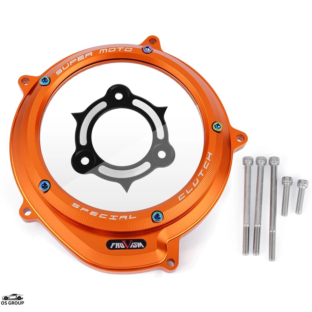 並行輸入品 CNC クリア クラッチ カバー ＆ スプリング Retainer R K