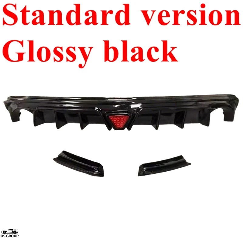 【並行輸入品】 2009年-2015年 マツダ 6,GR タイプ つやあり ブラック リア バンパー デュフューザー スポイラー リップ ウィング キット スプリッター Upgradの画像