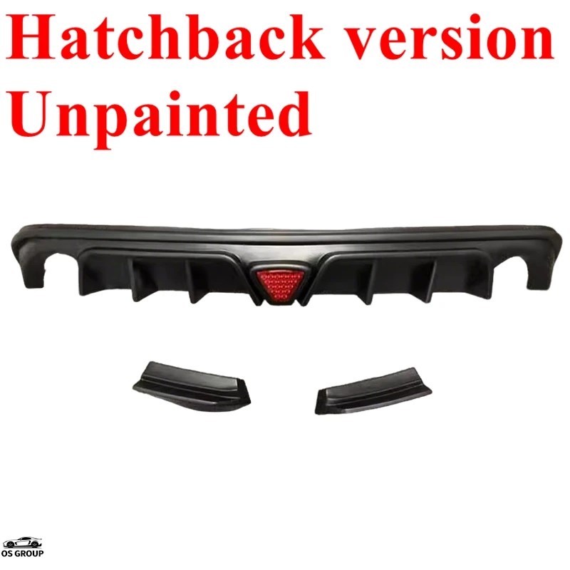 【並行輸入品】 2009年-2015年 マツダ 6,GR タイプ つやあり ブラック リア バンパー デュフューザー スポイラー リップ ウィング キット スプリッター Upgradの画像
