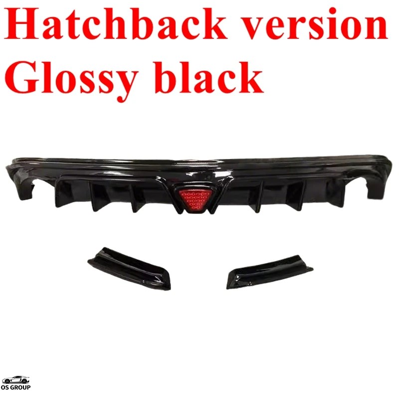 【並行輸入品】 2009年-2015年 マツダ 6,GR タイプ つやあり ブラック リア バンパー デュフューザー スポイラー リップ ウィング キット スプリッター Upgradの画像