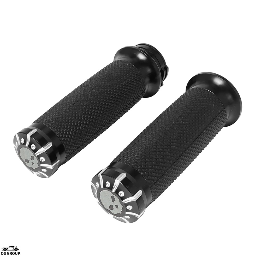 並行輸入品 ブラック バイク ハンドル バー ハンド グリップ 1'' 25mm