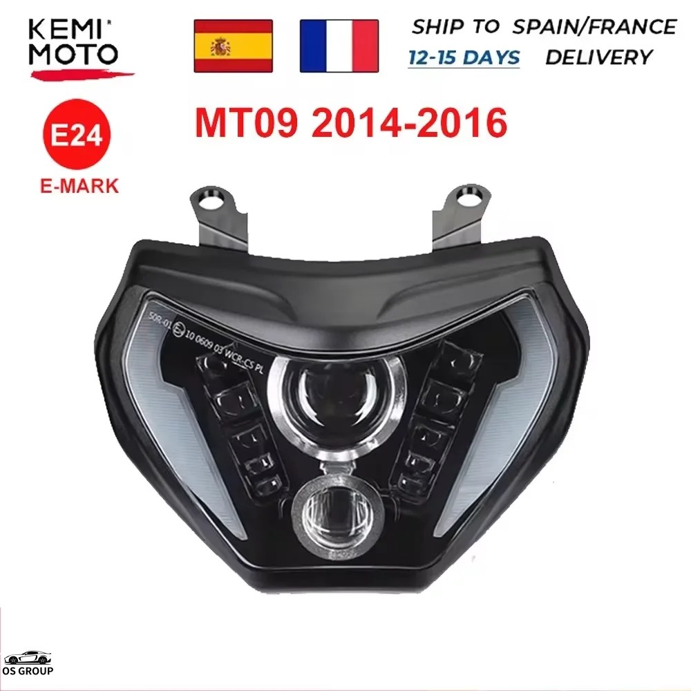 並行輸入品】 MT09 ヘッドライト 2014年 -2016年 LED バイク