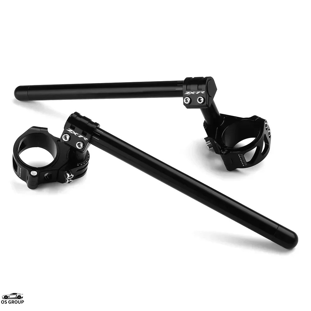 35mm Front Mount Adjustable Angle Clipon Risers for Honda CBR1000RR, Black / Standard