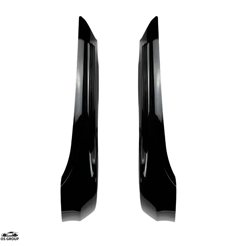 【並行輸入品】 ブラック フロント バンパー リップ スポイラー スプリッター BMW 3 シリーズ E90 E91 LCI フェイスリフト 325i 330i 2007年-2012年 カナードの画像
