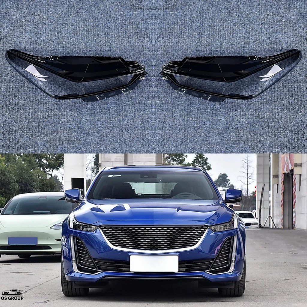 並行輸入品 キャデラック CT5 2020年-2023 ヘッドライト カバー 透明