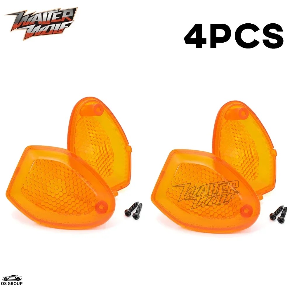 並行輸入品 2x/4x クリア スモーク ウィンカー レンズ カバー 